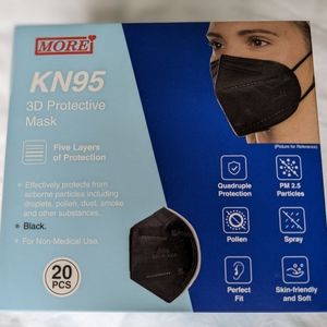 KN95 Masks Black (20 Pcs)